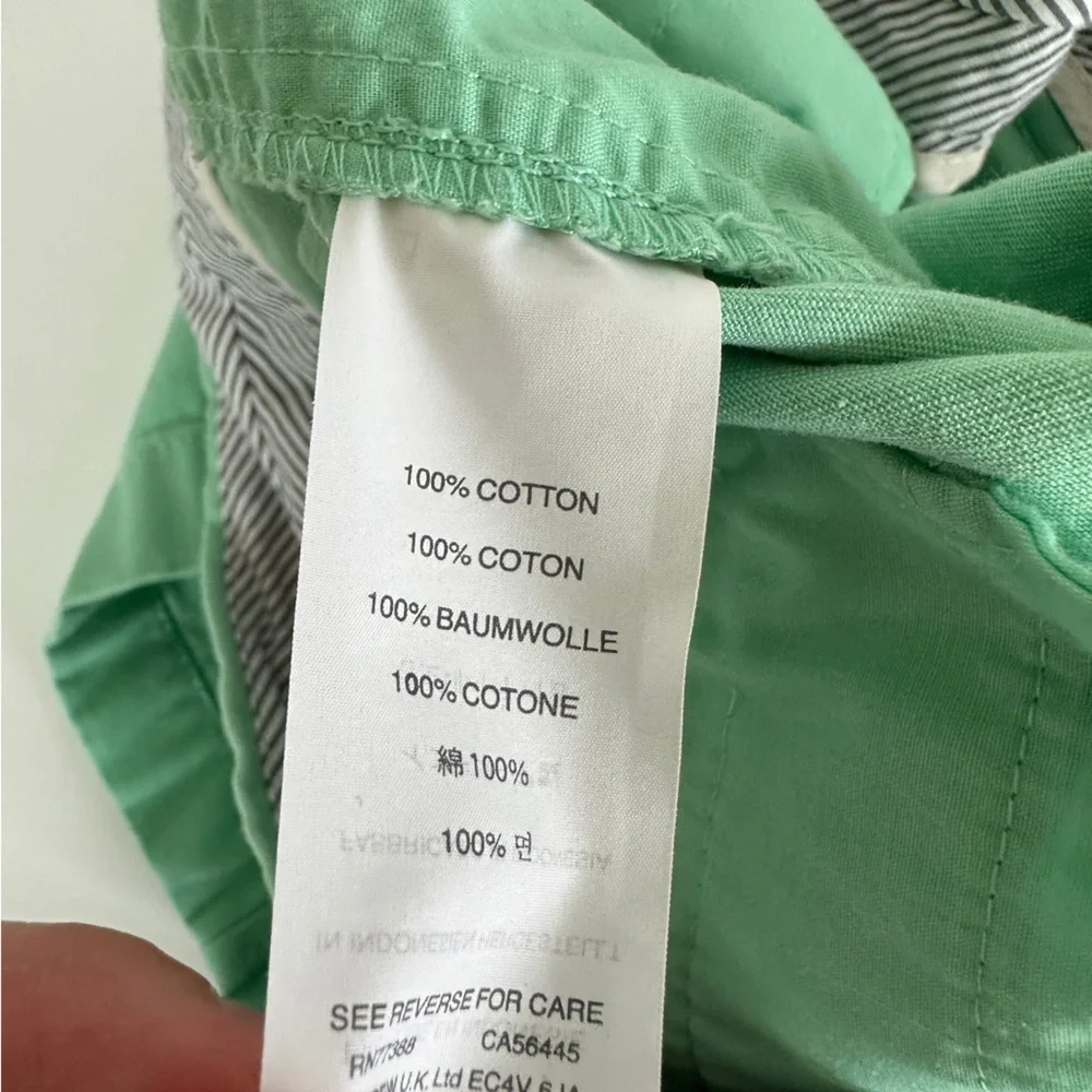 J. Crew Chino Women’s Shorts Bright Green‎ Mint Size 2